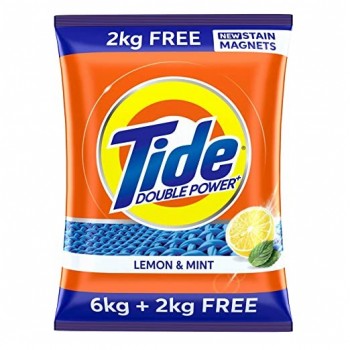 Tide Plus Detergent Washing Powder Lemon & Mint - 6 kg + 2
